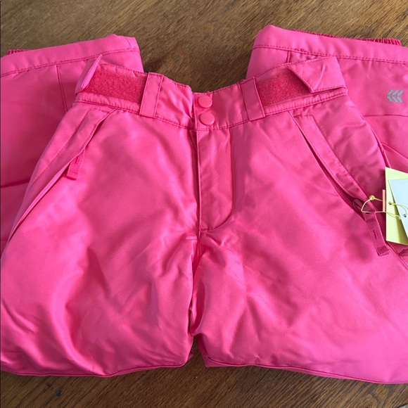 Girls Pink Snow Pants - Picture 2 of 2